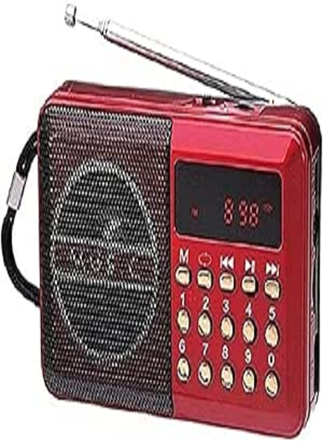 راديو FM محمول، صوت ستيريو، إشارة نقية قوية، مضبوطة بسرعة، ذاكرة، ومكبر صوت